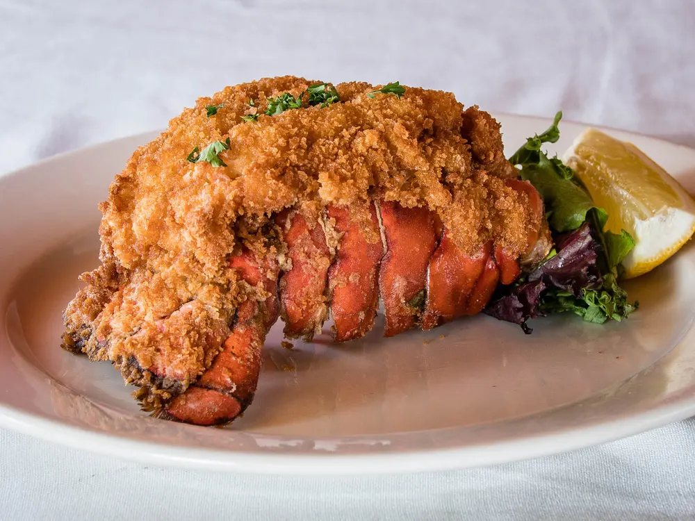 Fried lobster tail